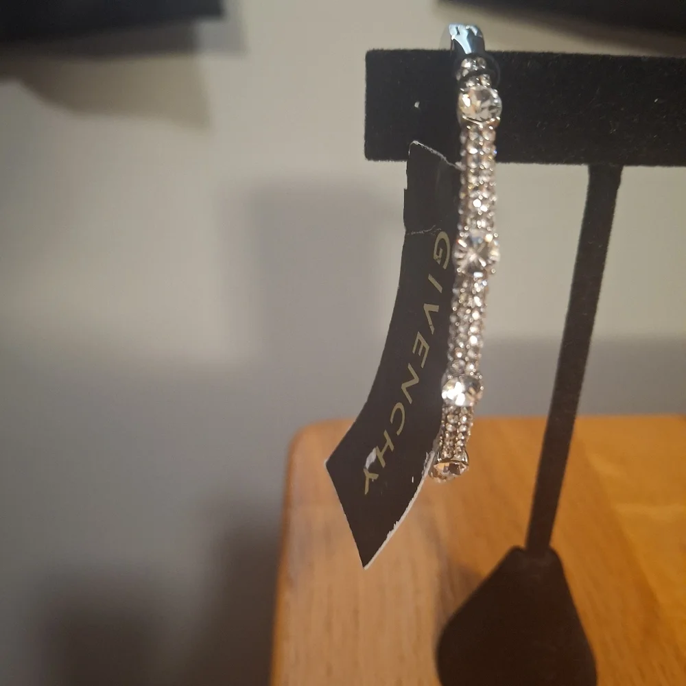 Givenchy Pavé Hoop Earrings & Bangle Bracelet - Picture 8 of 10